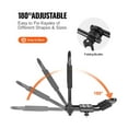 thumbnail image 3 of Kayak Roof Rack J-Bar - Soft Folding Carrier for Kayak, Surfboard, Canoe, SUP, Ski - Top Mount Tie Down for Car, SUV, Truck - 1 Kayak, 3 of 7