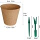 thumbnail image 2 of 100 macetas de turba de 6 cm para sembrar: macetas biodegradables para iniciar semillas con 2 herramientas de siembra, kits de macetas biodegradables para plantas, macetas de germinación para vivero, 2 of 8