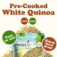 thumbnail image 5 of Pre-Cooked White Quinoa, 2.5 Pounds – Cooked and then Dehydrated. Vegan, Kosher, Bulk, 5 of 8