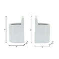 thumbnail image 4 of Sagebrook Home Ceramic 6" Pouch Bookends, White, 4 of 5