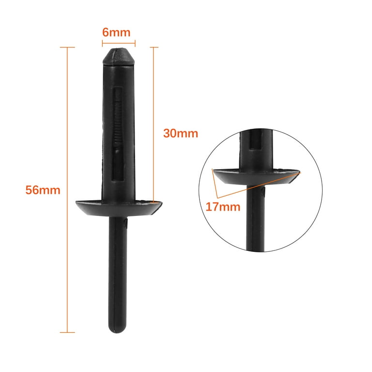 30pcs Plastic Rivet Bumper Fender Fastener Clip Retainer for 91-96