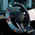 thumbnail image 6 of Christmas Crutches 14.5 Inch Printing PVC Leather Car Wheel Cover, Steering Wheel Covers, Auto Accessories, 6 of 6