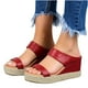 thumbnail image 3 of Sandalias de mujer, zapatillas de verano, punta abierta, cómodas, transpirables, para la playa, informales, cuñas, zapatos Wmkox8yii hj789, 3 of 4