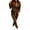 H-Coffee, variant on Kcodviy Women's Solid Color Fleece Plus Size Pant Suits Dressy Solid Color with Hat Pant Suits for Women Dressy Wedding Guest Plus Size Sports Suit Women