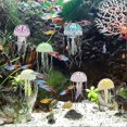 thumbnail image 2 of Fish Tank Glow in The Dark, 6PCS Floating Aquarium Ornaments with Suction Cup, Glowing Aquarium Decoration for Aquarium Fish Tank Landscape, 2 of 5