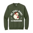 thumbnail image 3 of He Sees What You've Been Reading Santa Sweatshirt, Funny Book Lover Christmas Sweatshirt, 3 of 5