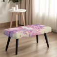 thumbnail image 4 of Psesaysky Polyester Spandex Fabric Bench Slipcover for Dining Room Living Room, Soft Elastic Bottom Long Bench Seat Covers, Axolotl Sakura Print, 4 of 9