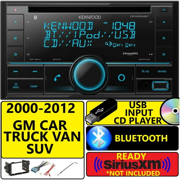 FITS CHEVY-GMC TRUCK-VAN-SUV Cd Bluetooth Usb Radio Stereo Double Din Dash Kit