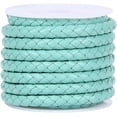 thumbnail image 2 of Yazoeia 2 Meter Braided Leather Cord String, Round Braided Cord PU Leather Braided Leather Cord Braid for Jewelry Making, Necklace, Bracelets, Wraps, Crafts and DIY Design Projects, 5mm, 2 of 7