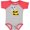 Heather and Red, variant on Inktastic Cute Bee Initial B Boys or Girls Baby Bodysuit