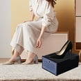 thumbnail image 4 of Latrodar Transparent Plastic Shoe Box Organizer Shoe Box Flip Lid Drawer Shoe Box Household Shoe Organizer Thickened Black Safe&Non-toxic, 4 of 5