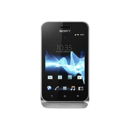 Sony Mobile Sony XPERIA tipo dual 2.90 GB Smartphone, 3.2" LCD480 x 320, Android 4.0 Ice Cream Sandwich, 3G, Silver
