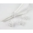 thumbnail image 2 of Fennco Styles Crystal Design Collection Napkin Rings - Set of 4 (White), 2 of 2