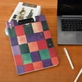 thumbnail image 5 of FORMRS A4 Clipboard Folder with Pen Holder Horizontal Foldable School Office Binder, Red and Purple Plaid Pattern, 5 of 9