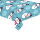 thumbnail image 1 of Manteles de copo de nieve ABPHQTO Feliz Navidad 150x300 cm invierno blanco muñeco de nieve azul, 1 of 3