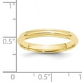 thumbnail image 3 of Primal Gold 10 Karat Yellow Gold 3mm Half Round with Edge Band Size 9, 3 of 6