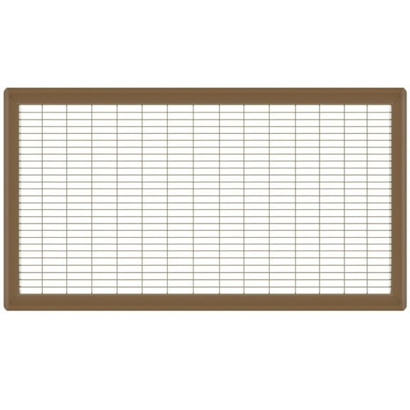 14in x 30in Imperial Brown Heavy Gauge Steel Floor Grille - Heating and Cooling Air Vent