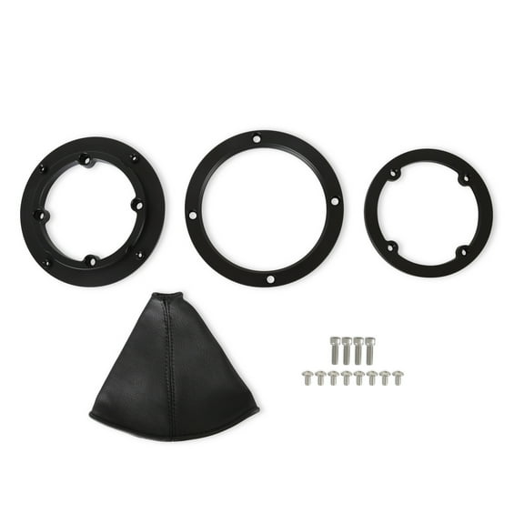 Hurst 116500HST Shifter Boot and Bezel - Round - Black