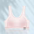 thumbnail image 2 of Sports Bras for Teens Girls Cotton Breathable Sports Bra with Pad Seamless Wireless Solid Underwear Tween Bras for Girls M, 2 of 3