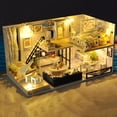 thumbnail image 4 of Casa de en Miniatura con Muebles, de de para Bricolaje Más a Prueba de Polvo, yotijar Casa de muñecas en miniatura de bricolaje, 4 of 10