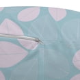thumbnail image 3 of Pastel Pouf Cover with Zipper, Design of Big Striped Leaf Silhouettes Simplistic Garden Art, Soft Decorative Fabric Unstuffed Case, 30" W X 17.3" L, Mauve Blue Grey, by Ambesonne, 3 of 5
