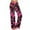 #7-Red, variant on Pntutb Womens Pants,Women's Comfy Casual Pajama Floral Print Elastic Waist Lounge Wide Leg Pants