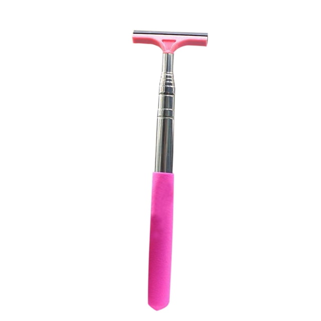 Car Window Cleaning Brush With Retractable Telescoping Handle Up To 98 cm And Soft Adhesive Scraper For Rearview Mirrors And Glass Surfaces