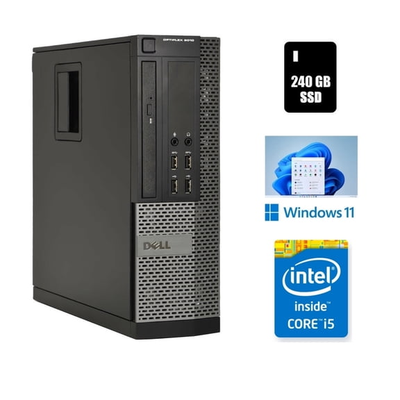 Restored Dell OptiPlex 9010 SSF Desktop Computer Core i5 16GB Ram 240GB SSD Wi-Fi Windows 11 (25H2) (Refurbished)