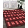 thumbnail image 2 of Ahgly Company Indoor Square Patterned Grapefruit Red Area Rugs, 8' Square, 2 of 6