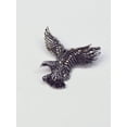 thumbnail image 3 of American Eagle in Flight Silver Finish Pewter Jacket or Hat Pin by Real Metal P-40, 3 of 5