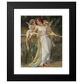 thumbnail image 2 of Guillaume Seignac 15x18 Black Modern Framed Museum Art Print Titled - Psyche with Putti, 2 of 5