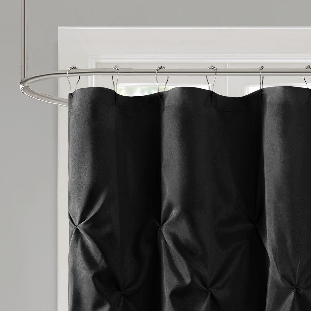 Euroco Tufted Semi-Sheer Shower Curtain