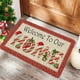 thumbnail image 1 of Felpudo de cocina navideño - Tapete de suelo antideslizante lavable para fregadero y entrada, Red Flock 23,6x15,7 pulgadas, 1 of 6