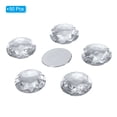 thumbnail image 3 of Unique Bargains 40mm Flat Back Round Acrylic Rhinestones, 50 Pack Plastic Circle Gems for Jewelry Making Costume, White, 3 of 6