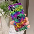 thumbnail image 3 of Funda de teléfono de arte psicodélico colorido para iPhone 8, 7, 6, 6S Plus, X, SE, 2020, XR, XS, 14, 11, 12, 13, Mini Pro Max, 3 of 4