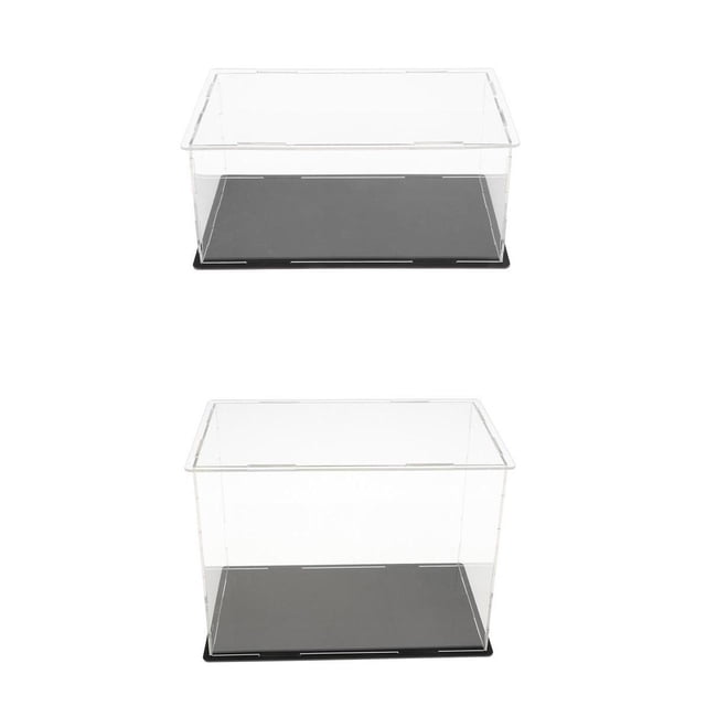2 Piezas De Caja De Exhibición De Protección Para Figuras BB Modelos De Juguetes