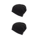 thumbnail image 3 of Qarigey Apilable Beanie Bonnet Caps Seasonal Casual Headwear Térmico De moda Ajustable Sombrero de punto Negro Negro 2piezas, 3 of 6