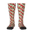 thumbnail image 2 of Picia Women Crew Soft Moisture-wicking Socks Rose Flowers Pattern Design Cotton Socks, One Size fit All, 2 of 9