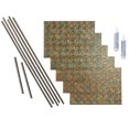thumbnail image 1 of FASÄDE Lotus Decorative Vinyl Backsplash 15 sq ft Kit in Copper Fantasy, 1 of 6