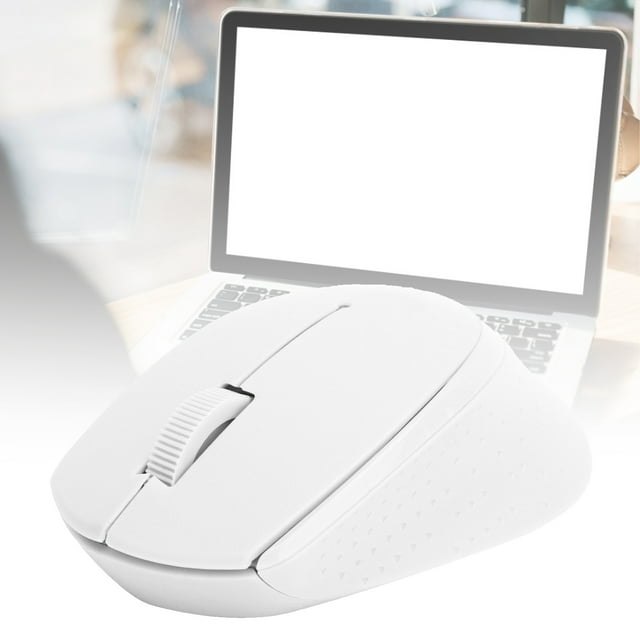 2.4GHz Mouse, Silent 1000DPI Gaming Mice Optical 3 Buttons Symmetrical for Windows10/8/7 for Laptop for Desktop Black,White,Blue