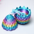 thumbnail image 2 of 3D Printed crystal dragon egg,Flexible Joint Animal lacertid Figurines,Realistic Eyes, Home Office Decor,Fidget Toy for Adults Teens Boy Festival Gifts, 2 of 12