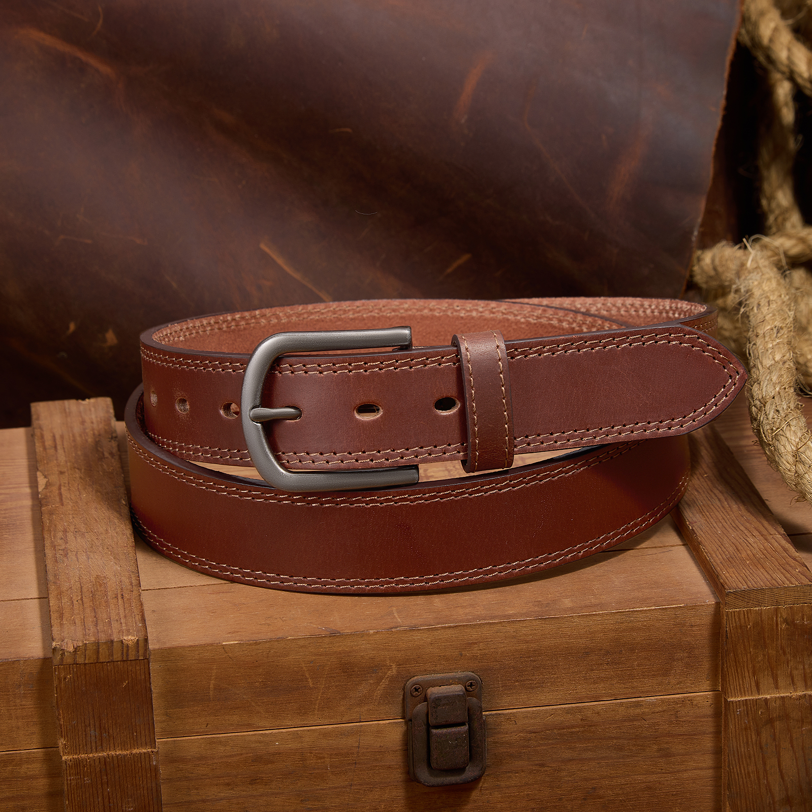 FIANMY Men's Genuine Leather Belt photo 2
