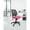 Pink, variant on Office Star Products Screen Back Armless Task Chair with Black Mesh and Dual Wheel Carpet Casters