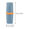 thumbnail image 2 of OULII 2Set Portable Toothbrush Holder Plastic Sky-blue Toothbrush Storage Case Outdoor Daily Use, 2 of 8