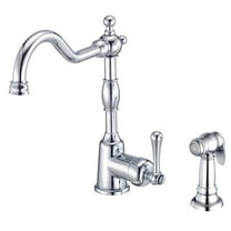 Danze D401157 Opulence Single Handle Kitchen Faucet with Side Spray, Chrome