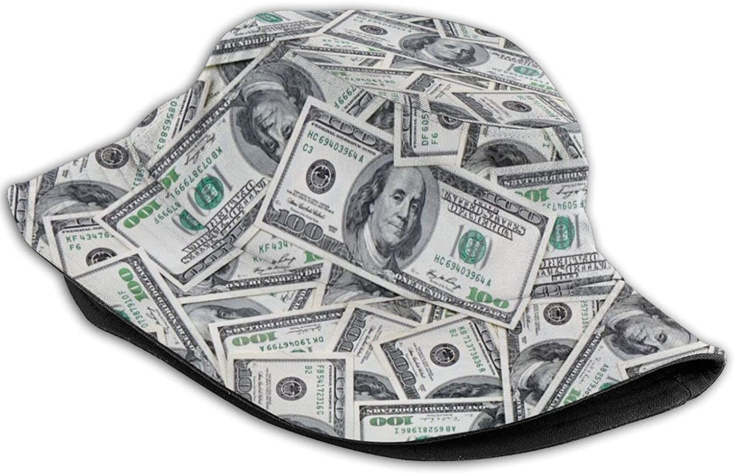 100 Dollar Bills Bucket Hat for Men 