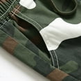 thumbnail image 5 of FJUCHAI Youth Boys Camouflage Cargo Shorts 6-15T Big Kids Casual Thin Fabric Elastic Waist Shorts Summer Hiking Camping Gear Kids Outdoor, 5 of 9