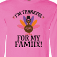 thumbnail image 4 of Inktastic Thanksgiving Girl Turkey Thankful for Family Long Sleeve T-Shirt, 4 of 5