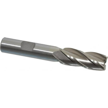 

Value Collection 9/16 1-3/8 LOC 1/2 Shank Diam 3-3/8 OAL 4 Flute High Speed Steel Square End Mill
