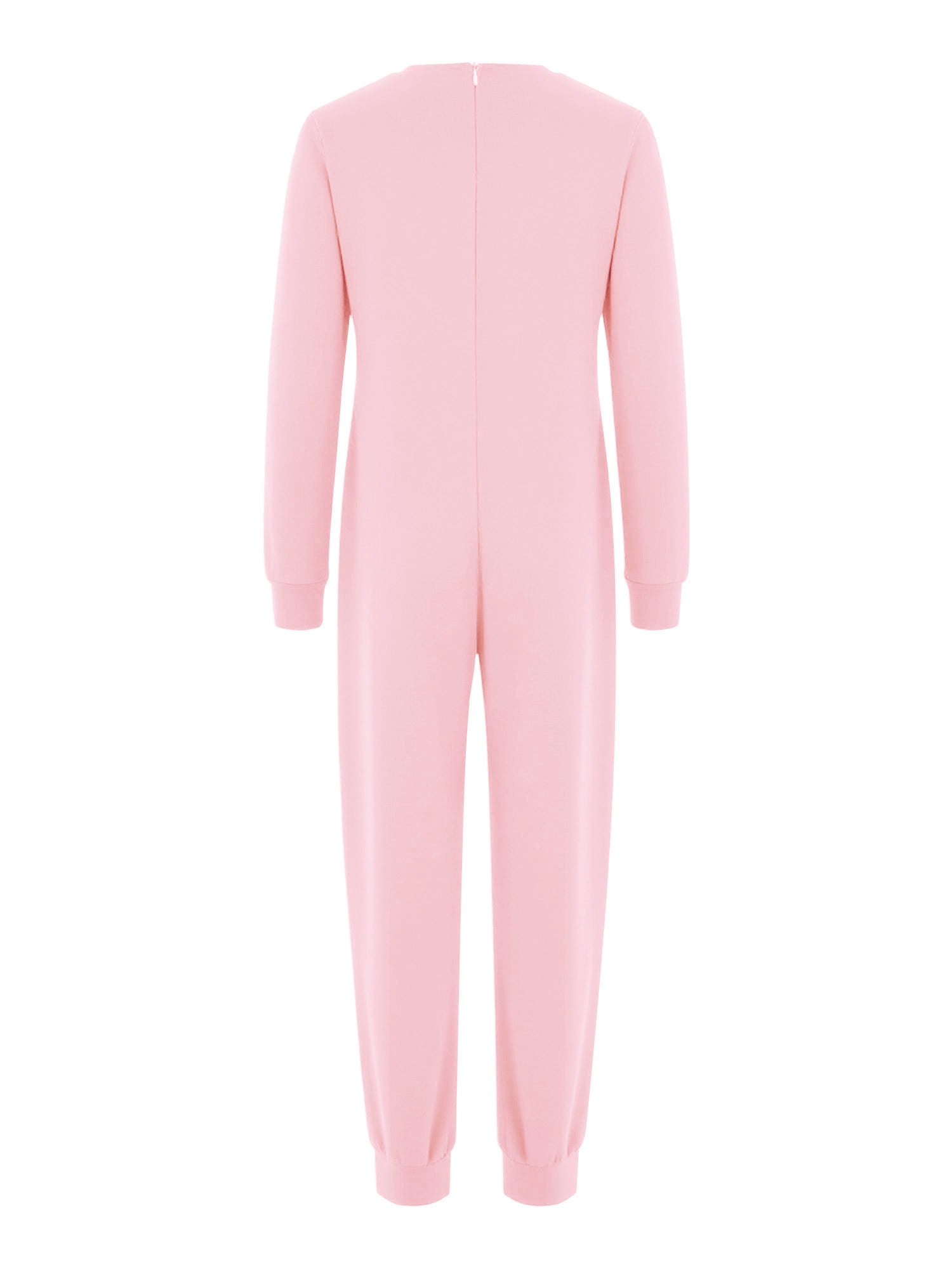 inlzdz Special Needs Adaptive Clothing for Children Cotton Long Sleeve Anti-strip Jumpsuit Onesie Orange Pink 10